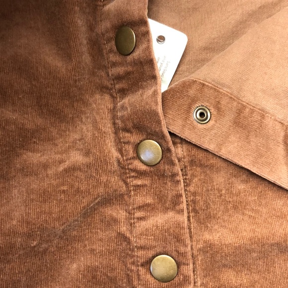 NWT Sans Souci Mini Corduroy Skirt Brown size L - Picture 5 of 5